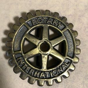 Antique Rotary International belt buckle